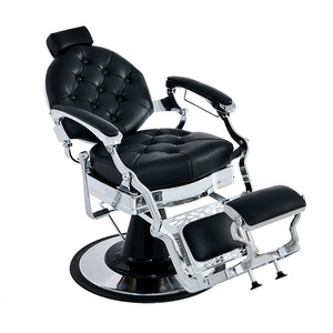 Sillón de Barbería Hidráulico de Lujo para Hombre, Silla de Peluquería Reclinable y Elevable, Mueble de Salón Resistente para Peluquería - Product Image 4