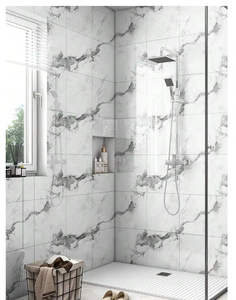 Pannelli <span class=keywords><strong>Adesivi</strong></span> in Marmo IXPE 60*60cm Impermeabili Lucidi <span class=keywords><strong>per</strong></span> Cucina, Bagni, Soggiorno e Camere <span class=keywords><strong>da</strong></span> Letto - Product Image 3