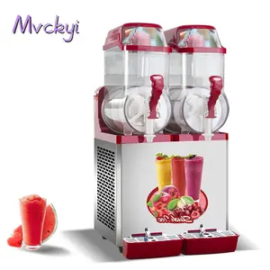 Mvckyi máquina de bebidas, máquina de bebidas de aço inoxidável para tanque duplo, margarita, comercial, máquina de bebidas, gelo, slushy, máquina congelada slush