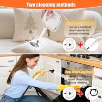 Nettoyeur vapeur électrique portable haute pression 1800W pour cuisine, salle de bain, joints, fenêtres, automobile et tissus d'ameublement
