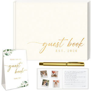 Cubierta grabada floral hecha a mano OEM personalizada para registro <span class=keywords><strong>de</strong></span> invitados <span class=keywords><strong>de</strong></span> boda <span class=keywords><strong>al</strong></span> <span class=keywords><strong>por</strong></span> <span class=keywords><strong>mayor</strong></span> para distribuidores - Product Image 2