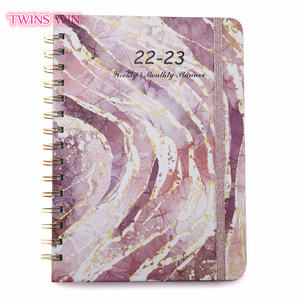 Cuaderno de <span class=keywords><strong>agenda</strong></span> de alta calidad, cuaderno con hojas de flores, para año diario, A5, varios patrones, cuaderno en espiral, 010A, 2023 - Product Image 6