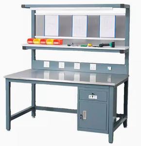 Ligne d'assemblage Esd réglable Table de travail en aluminium acier ordinateur réparation Portable établi avec tiroirs - Product Image 1