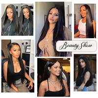 Extensiones de Cabello Humano Liso Vietnamita SDD, 100% Cabello Virgen Sin Procesar, Extensiones de Cabello para Coser de Fácil Colocación, Color Negro Natural