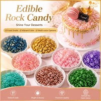 Dernier sucre sept couleurs pour décorations de gâteaux comestibles prix de gros perle or ingrédients perles sac de forme solide emballé