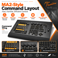Contrôleur d'éclairage de scène Command Wing MA2 avec 6 ports de sortie DMX, interface USB/DMX512, écran pour spectacles sur scène