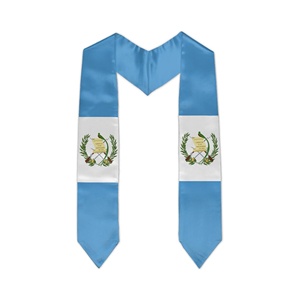 グアテマラ卒業旗ストールサッシスカーフ2025年の日ギフトクラス卒業ストール卒業生の名誉ストール古典的なエンドデザイン - Product Image 1