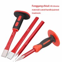 Haute qualité Chrome Vanadium acier Double couleur poignée Cape ciseau outil de travail du bois pour charpentiers