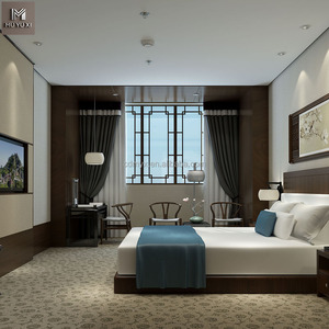 Tùy Chỉnh Hiện Đại Chất Lượng Cao Khách Sạn Nội Thất Phòng Ngủ Bộ Sang Trọng Gỗ Giường Nệm & Đồ Nội Thất Phòng Khách Sạn Bền Phòng Bộ Sưu Tập - Product Image 4