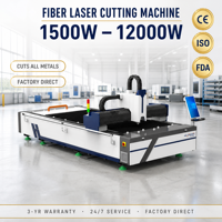 Machine de découpe laser à fibre 1500W-12000W, découpeuse CNC de tôles avec certifications CE ISO FDA pour acier au carbone, acier inoxydable, aluminium, cuivre