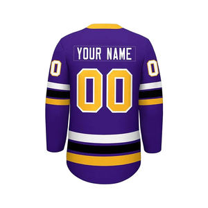 Maillots de hockey OEM de haute qualité avec logo personnalisé, uniformes sublimés de style hockey sur glace, vêtements de hockey sur glace pour équipes spécifiques - Product Image 5