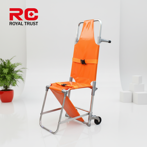 Chaise-étai pliante en alliage d'aluminium de qualité médicale, pour hôpital, <span class=keywords><strong>ambulance</strong></span> et équipe de sauvetage, vente en gros - Product Image 1