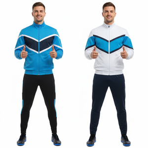 Conjuntos de ropa de fútbol SSC Napoli para hombres adultos al por mayor, chándal de secado rápido de poliéster 100% con estampado de transferencia de calor para - Product Image 1