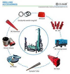 เครื่องขุดเจาะระบบหมุนเวียน RC เหมืองทองพร้อมส่วนประกอบเครื่องยนต์และกระปุกเกียร์ - Product Image 4