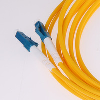 Cable de Fibra Óptica Monomodo Dúplex LC a LC con Cubierta de PVC LSZH, Longitud Personalizada de 1m, 2m, 3m, 5m