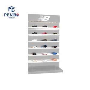 2025 moderne marque chaîne magasin détail chaussures affichage idées Boutique tissu sac et chaussures affichage Sneaker affichage <span class=keywords><strong>panneau</strong></span> mural - Product Image 2