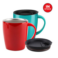 Tasse à café à Double paroi isolée sous vide, en acier inoxydable, 450ml, pour voyage, avec poignée, nouveau Design, de haute qualité