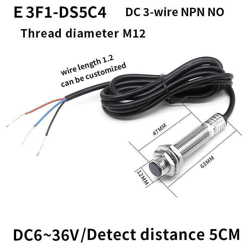 Normal Sensor Original E3F1-DS5C4 Three-Wire NPN Optical Proximity Sensor Normal Open ...