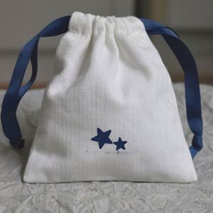 Custom Organic Twill Cotton Canvas <b>Drawstring</b> <b>Pouch</b> Eco-Friendly Gift Jewelry Packaging Dust Bag for Party Favors - Product Image 5