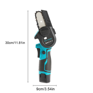 Sierra de cadena eléctrica de 12V y 3 pulgadas, mini Sierra de jardín, sierra eléctrica de litio portátil para poda y registro - Product Image 6