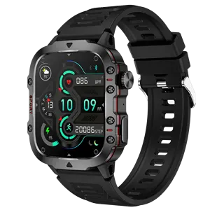 Smart Watch da uomo 2023 Outdoor V21 Impermeabile montre intelligente BT Call 1,96 pollici 100 modalità sportive