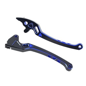 Levier de frein de moto Qiangye noir et bleu, pièce de modification de guidon pour frein à double disque, pour véhicule électrique et moto - Product Image 3