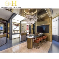 Comptoirs de présentation de parfums haut de gamme ultra-luxueux, présentoirs de parfums, revêtement en velours, vitrine de présentation de parfums en verre