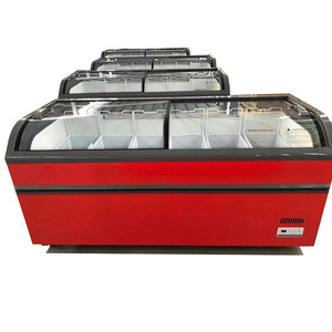 Tủ đông trưng bày thương mại đông lạnh đảo lớn dọc thực phẩm đông lạnh sâu kết hợp tủ đông đảo lớn - Product Image 3