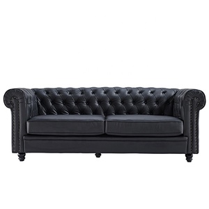 Sofá de Cuero DAP USA, Muebles para Sala de Estar, Estilo Americano Vintage, Esquinero, Genuino, Minimalista, de Dos y Tres Plazas, para Oficina - Product Image 4