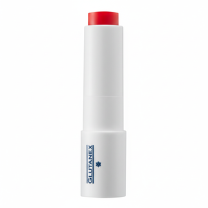 Baume à lèvres teinté Glutanex Lip Glow Balm Scarlet, unifiant le teint, anti-inflammatoire, éclaircissant premium, relaxant, blanchissant, nourrissant. - Product Image 2