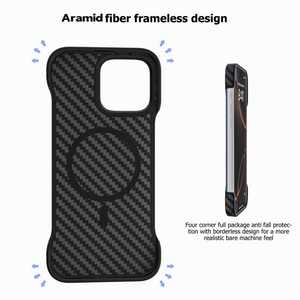 Funda <span class=keywords><strong>para</strong></span> Teléfono Móvil de Sarga Negra Jade con Protector de Lente, Carcasa Clásica de Fibra de Carbono Aramida <span class=keywords><strong>para</strong></span> iPhone 16 Pro Max - Product Image 3