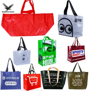 Manufacturer reusable polypropylene shopping laminated totes bag eco bags custom logo printed