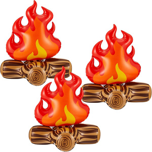 Indoor and Outdoor Inflatable Campfire Camping Props Bonfire Party Decorations Artificial Inflatable Fire