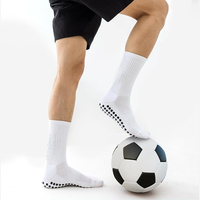 Chaussettes de sport antidérapantes de haute qualité pour équipes sportives, avec logos personnalisés, chaussettes de football antidérapantes