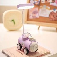 Train à LED Petite lampe de bureau Chargement USB Taille-crayon de bureau pour étudiant Learning Eye Protection Bedroom Lamp Cadeau pour enfants
