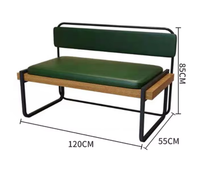 Offre spéciale Ensemble de table en bois commercial de style moderne Meubles de café de luxe légers et modernes