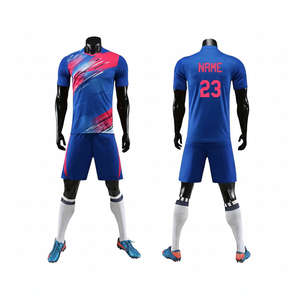 โพลีเอสเตอร์100% ปรับแต่งระเหิดเด็กผู้ใหญ่ฟุตบอลเครื่องแบบทีมฟุตบอลย์ชื่อและหมายเลขชุดฝึกอบรมใดๆ - Product Image 1