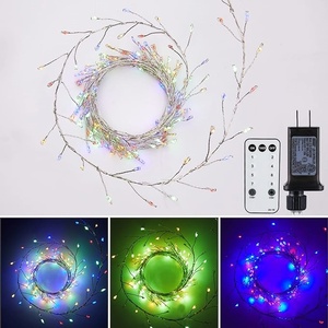 <span class=keywords><strong>Guirlande</strong></span> Cluster Amber <span class=keywords><strong>Led</strong></span> <span class=keywords><strong>Micro</strong></span> Wire Copper Dewdrop Christmas Decorative Fairy String Lights for Decoration - Product Image 3