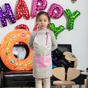 Nouveau design <span class=keywords><strong>Tablier</strong></span> de cuisine pour enfants, garçons, filles, jaunes, mignons et amusants, à la mode - Product Image 4