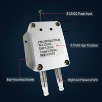 Capteur de pression du vent en gros 4-20mA haute précision Pa KPa MPa multi-gamme 0-500Pa certifié CE protection IP65 aluminium