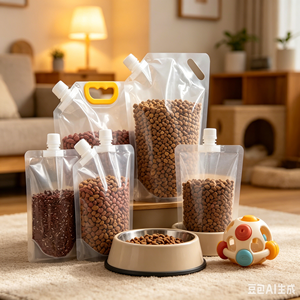 Custom 5L Pest Resistant Airtight Spout Pouch For Pet Food Dry Goods <b>Kitchen</b> <b>Pantry</b> - Product Image 1