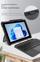 Convient pour Microsoft surface étui de protection Pro8 9 transparent TPU bottom case Pro7 tablet protective case GO 3