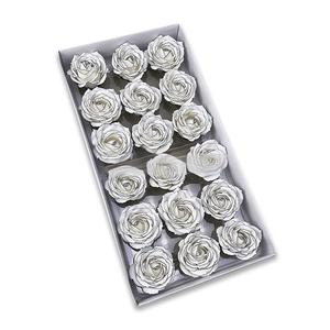 Bouquet de fleurs de savon fait main à tête de fleur de Rose <span class=keywords><strong>Chanson</strong></span> noir et or pour décoration de bureau de cadeau d'anniversaire de mariage - Product Image 2