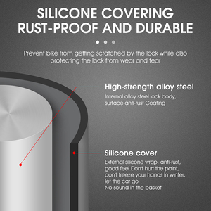 WEST BIKING <span class=keywords><strong>Antivol</strong></span> de vélo portable robuste à double ouverture en <span class=keywords><strong>U</strong></span> avec 2 clés pour <span class=keywords><strong>moto</strong></span>, vélo électrique, vélo, <span class=keywords><strong>porte</strong></span> - Product Image 6