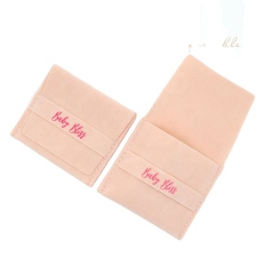 Sacs d'emballage pour bijoux, pochettes en velours avec rabat, pochette d'expédition personnalisée pour l'emballage de cadeaux - Product Image 6