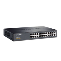 TP-LINK commutateur Ethernet rapide 24 ports 24FE TL-SF1024D port RJ45 10/100Mbps MDI/MDIX MAC sans ventilateur bureau/rack plug and play