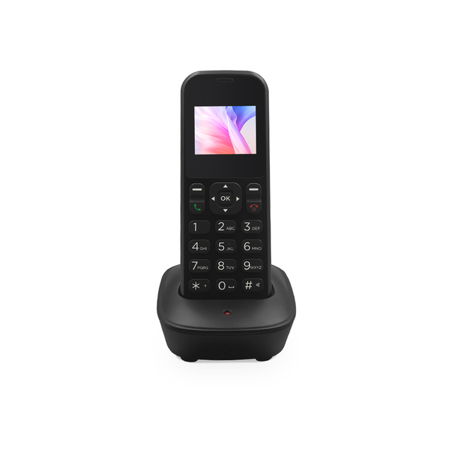 Wireless Analog Desktop SOS Key Phone with 4G LTE Cellular Messaging English Support for French and German Operating