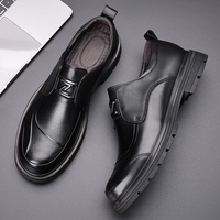 Chaussures Derby pour Hommes, Mode Printemps, Cuir de Première Qualité, Style Classique Haut de Gamme, Chaussures en Cuir Élégantes pour Hommes