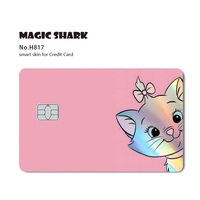 Shenzhen Kingareal vente en gros de haute qualité autocollants de carte de crédit holographiques brillants de conception d'anime étanches et personnalisés