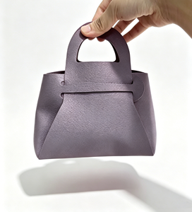 Hotsale Eco-friendly Foldable Handheld PU Gift Bag Trapezoid Shape Custom Logo For Wedding Party Favors - Product Image 2